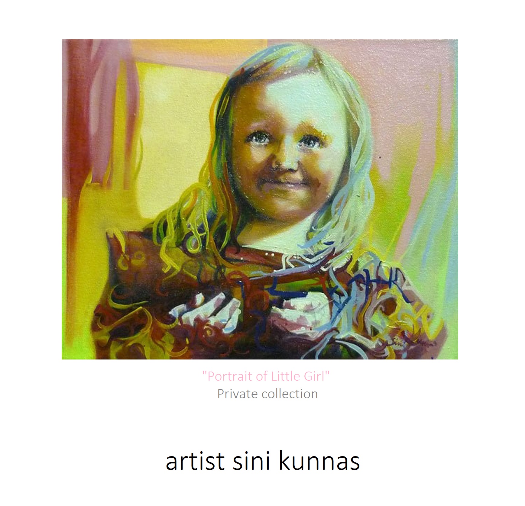 Lapsimuotokuva 4 taiteilijana Sini Kunnas holvi.com